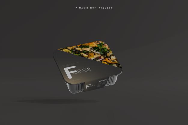 Medium Size Food Container Mockup Psd