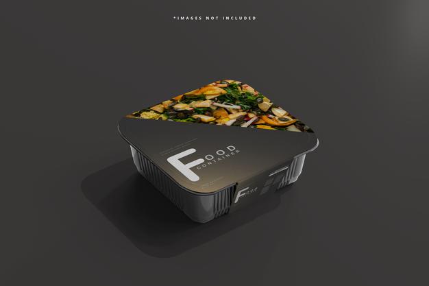 Medium Size Food Container Mockup Psd