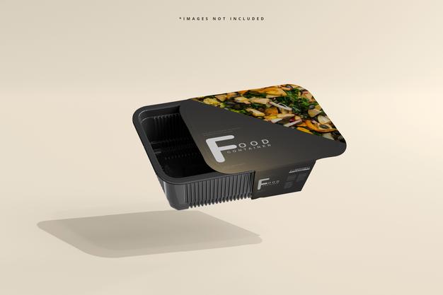 Medium Size Food Container Mockup Psd