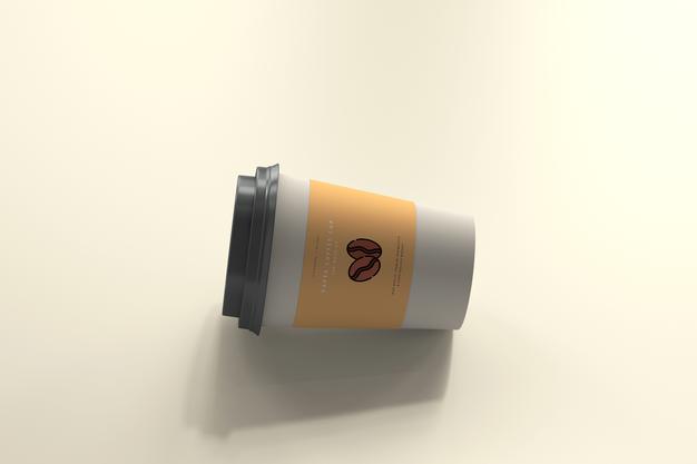 Medium Size Paper Coffee Cup Mockup Psd