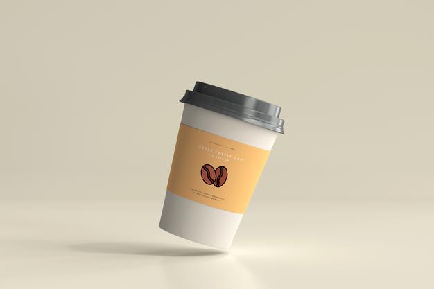 Medium Size Paper Coffee Cup Mockup Psd