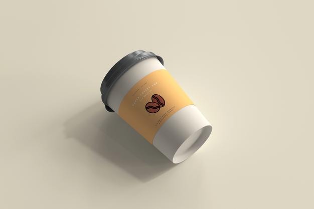 Medium Size Paper Coffee Cup Mockup Psd