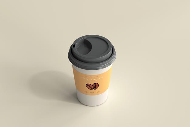 Medium Size Paper Coffee Cup Mockup Psd
