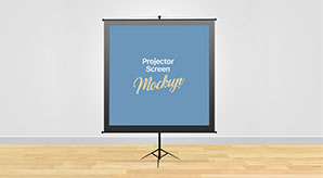 Meeting Projector Screen Board Mockup Psd