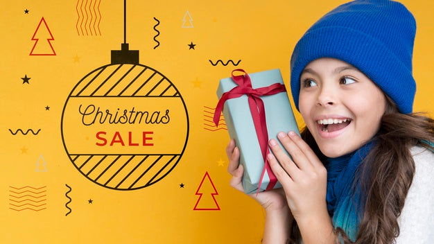 Memphis Style For Christmas Sale Campaing Psd