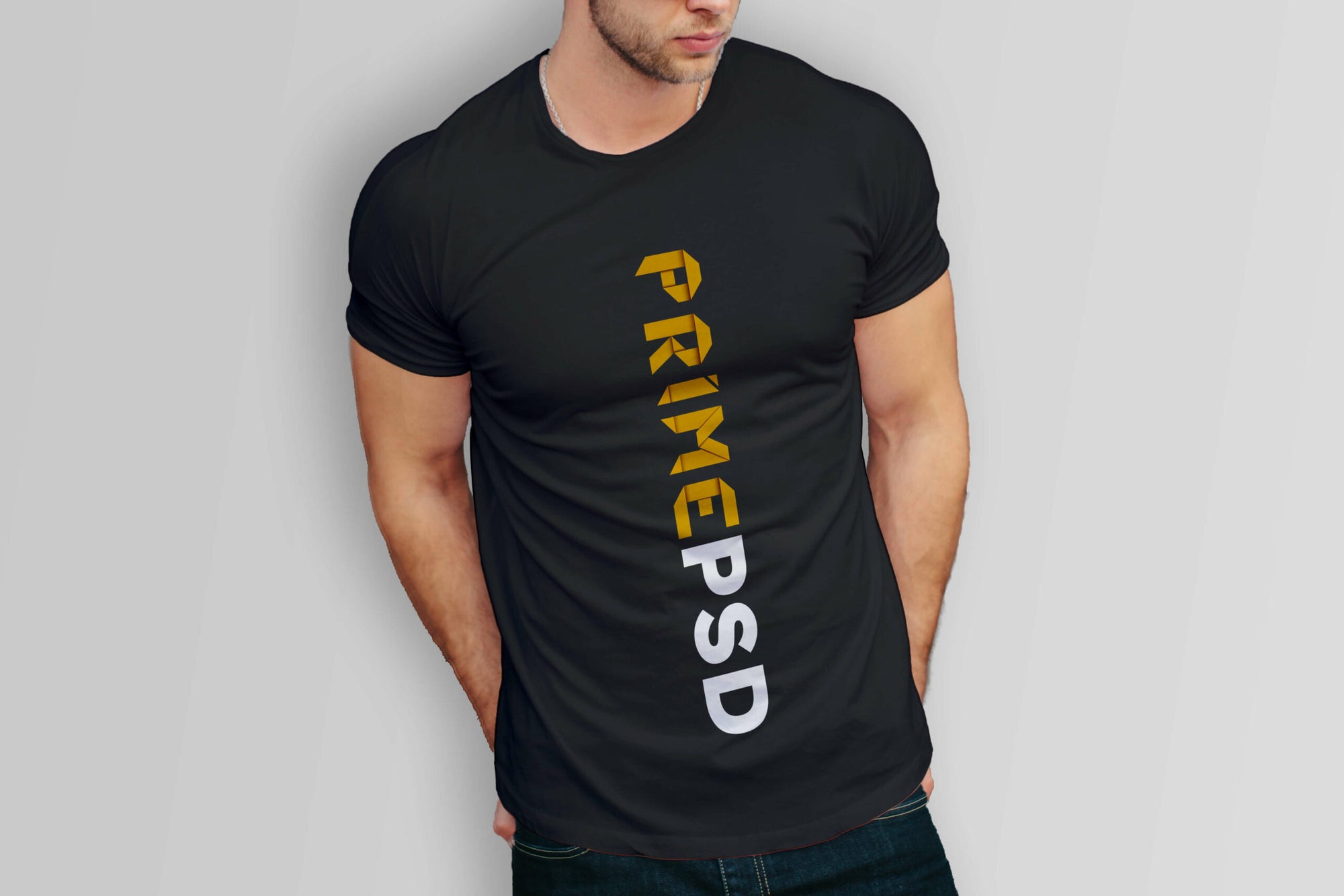 Men T-Shirt Mockup Psd