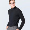 Men With Turtleneck Sweater Mockup With Gray Trousers Psd