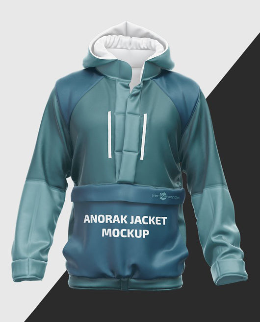 Mens Anorak Jacket Mockup