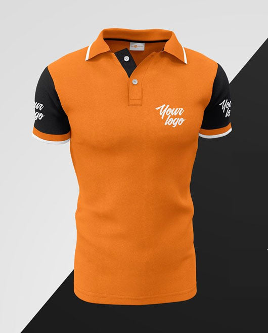 Mens Casual Polo T-Shirts Mockup Set