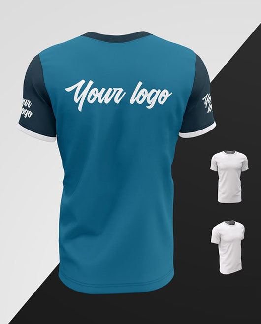 Mens Crew Neck T-Shirts Mockup Set