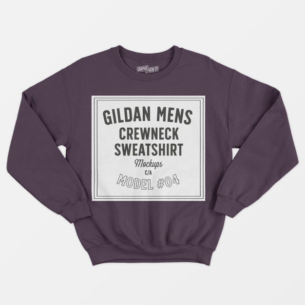 Mens Crewneck Sweatshirt Psd