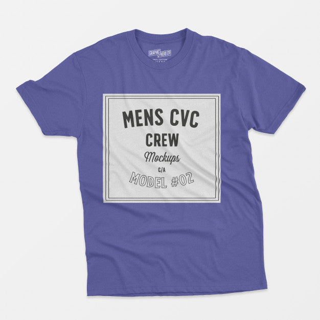 Mens Cvc Crew Mockup 02 Psd