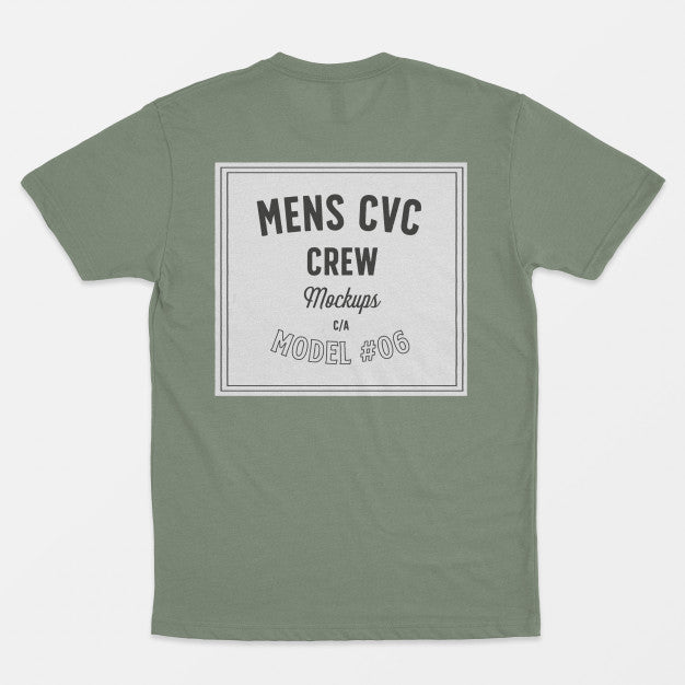 Mens Cvc Crew Mockup 06 Psd