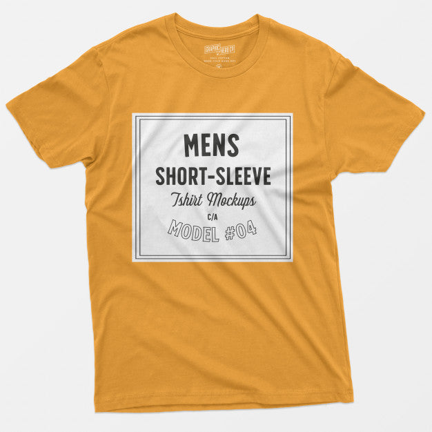 Mens Short Sleeve T-Shirt Mockups 04 Psd