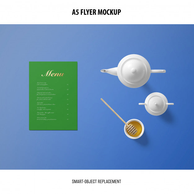Menu Card Mockup Psd