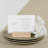 Menu Mock-Up With Dishes And White Flowers Psd