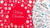 Merry Christmas Business Card With Doodles Template Psd