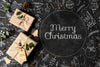 Merry Christmas Concept With Gifts On Table Psd