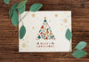 Merry Christmas Greeting Card Mockup Psd