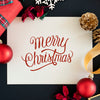 Merry Christmas Greeting Card Mockup Psd