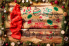 Merry Christmas Message Mock-Up On Wooden Background Psd