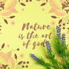 Message About Nature On Paper Sheet With Lavender Beside Psd