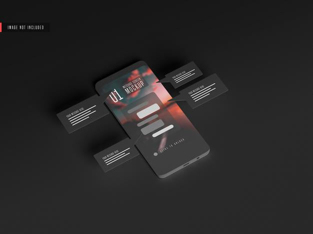 Messaging Conversation Concept On Mobile Phone Mockup Psd