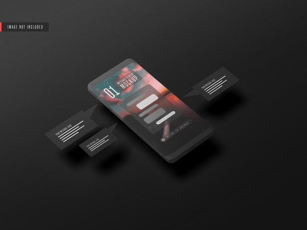 Messaging Conversation Concept On Mobile Phone Mockup Psd