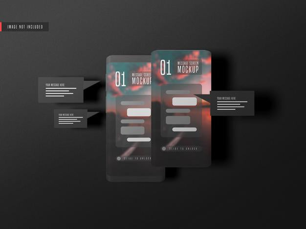 Messaging Conversation Concept On Mobile Phone Mockup Psd