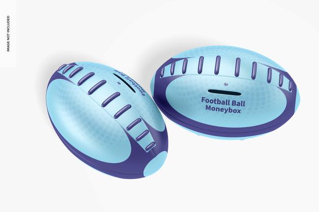 Metal Football Ball Moneybox Mockup Psd