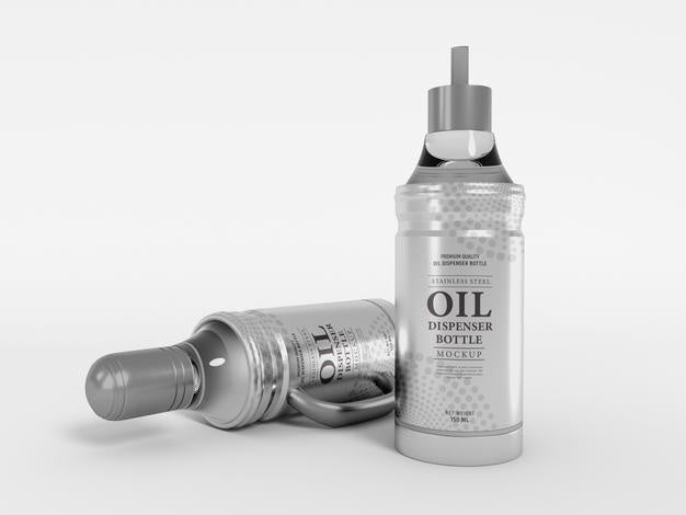 Metal Oil Dispenser With Handle Mockup Psd