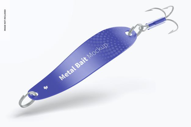 Metal Spoon Bait Mockup Psd