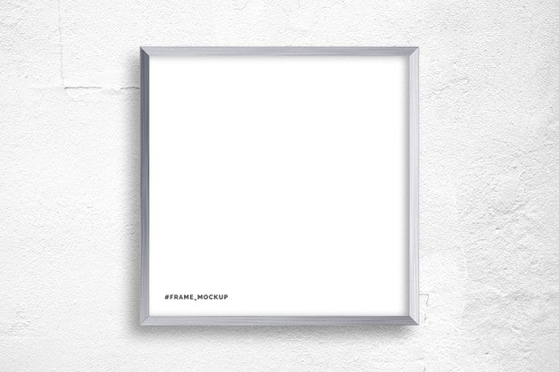Metal Square Frame Mockup Psd