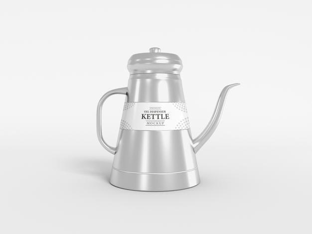 Metal Tea Kettle Mockup Psd