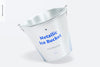 Metallic Ice Bucket Mockup Psd