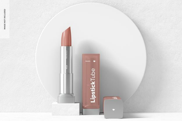 Metallic Lipstick Tubes Mockup Psd