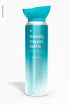 Metallic Oxygen Bottle Mockup Psd