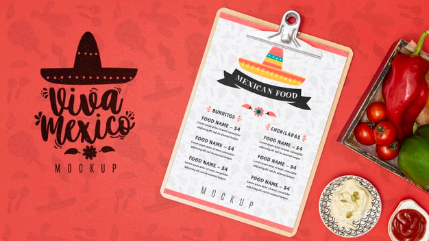 Mexican Food Concept Mock-Up Psd