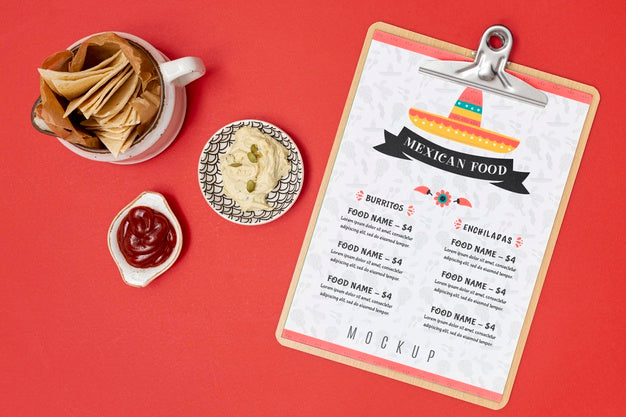 Mexican Food Concept Mock-Up Psd