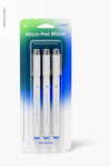 Micro-Pen Blister Mockup, Front View Psd