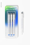 Micro-Pen Blister Mockup, Top View Psd