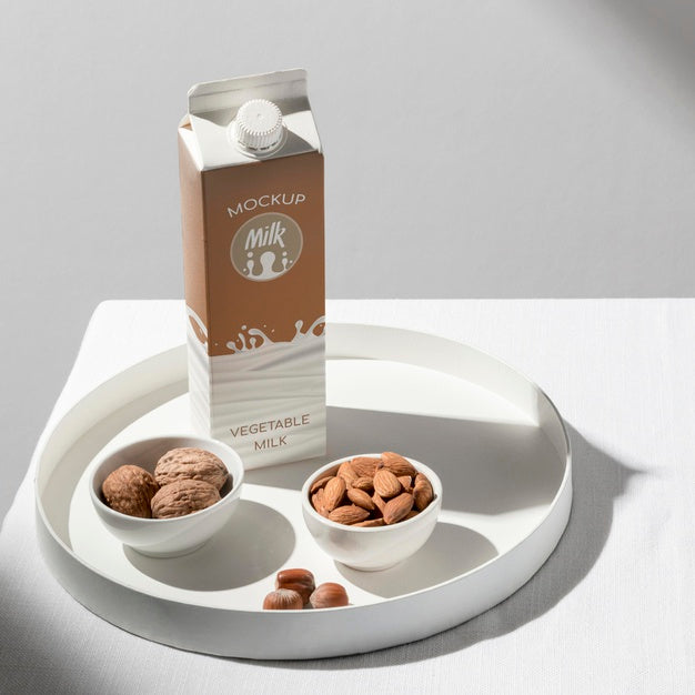 Milk Bottle Concept Mock-Up Psd