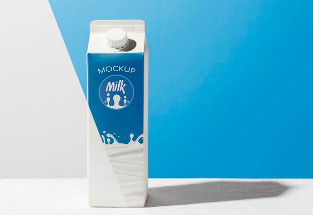 Milk Bottle Concept Mock-Up Psd