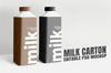 Milk Bottle Mockup Design Isolated Psd