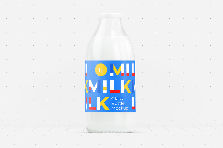 Milk Bottle Mockup