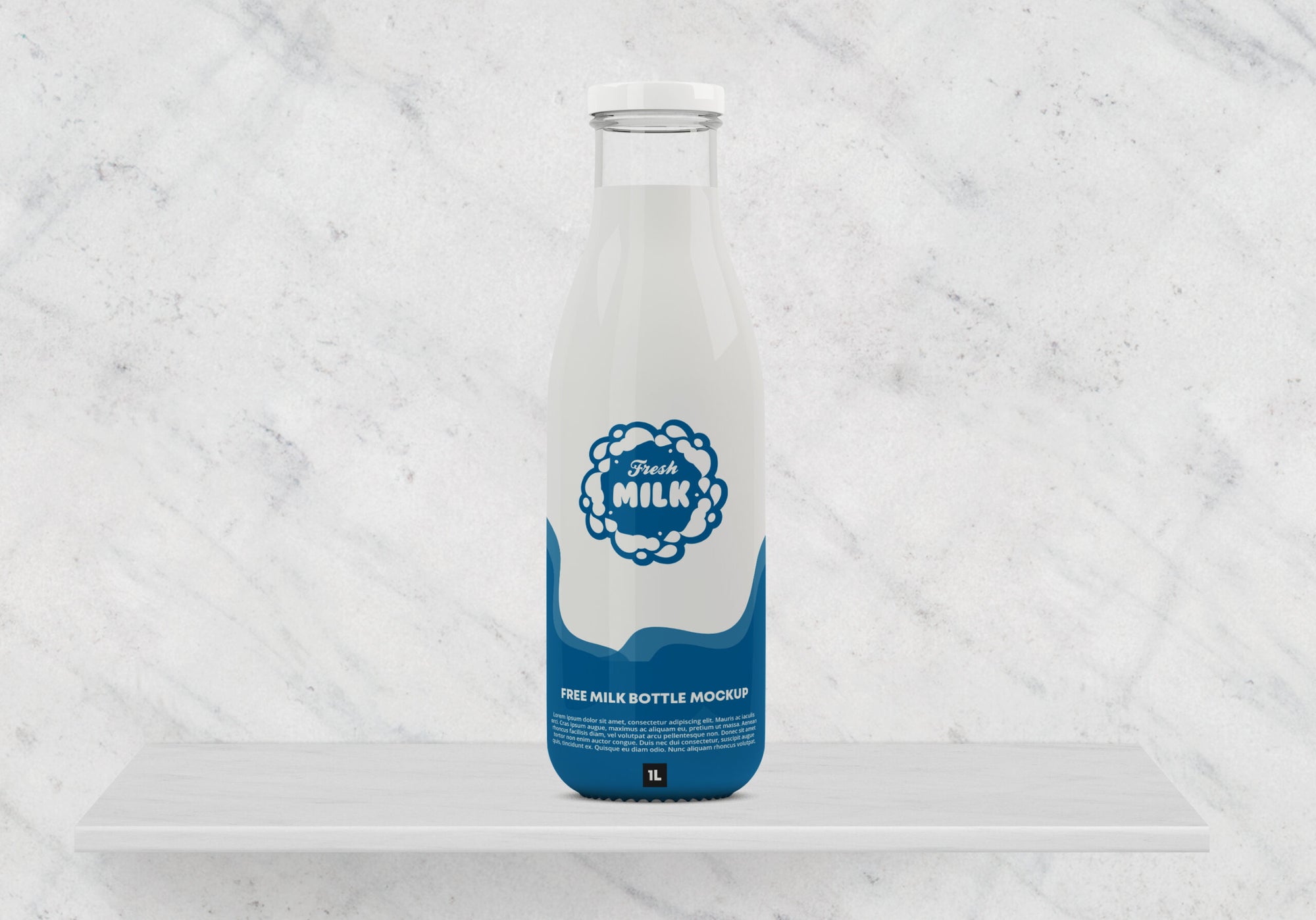 Milk Bottle Mockup