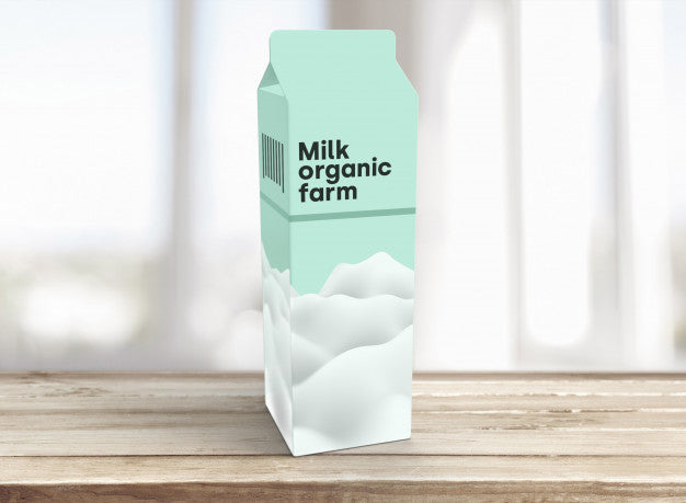 Milk Packaging Mockup Psd