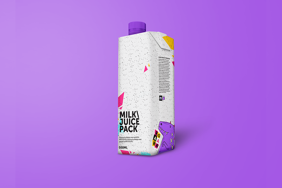 Milk Packaging Mockup