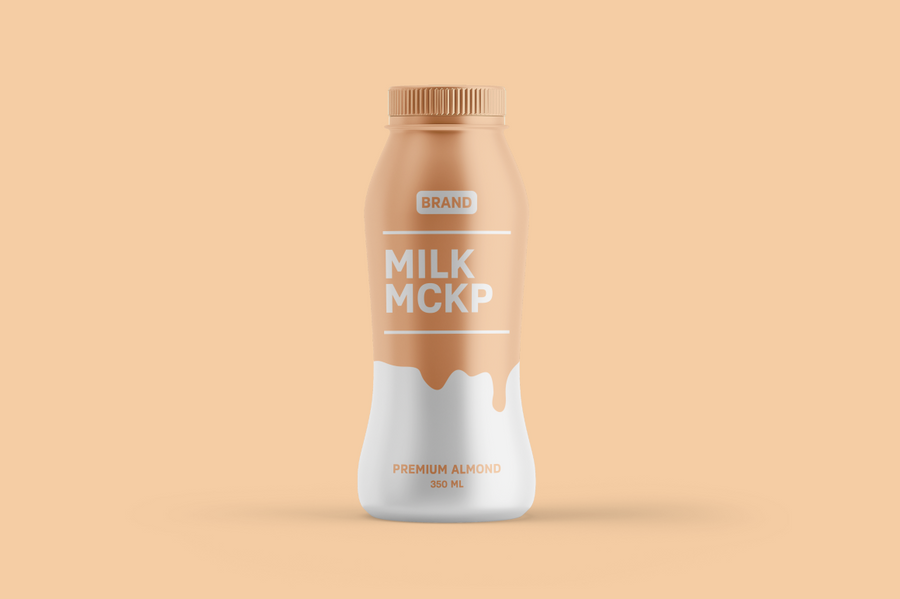 Premium PSD  Small baby milk powder container mockup, perspective