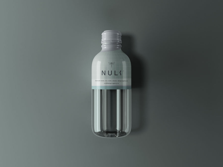 Small Plastic Water Bottle Mockup (PSD)